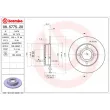 Jeu de 2 disques de frein arrière BREMBO 08.5775.20 - Visuel 2