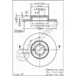 Jeu de 2 disques de frein avant BREMBO 08.5865.10 - Visuel 2