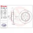 Jeu de 2 disques de frein arrière BREMBO 08.5898.10 - Visuel 2