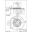 Jeu de 2 disques de frein avant BREMBO 08.6740.10 - Visuel 2