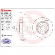 Jeu de 2 disques de frein arrière BREMBO 08.6768.11 - Visuel 2