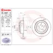Jeu de 2 disques de frein arrière BREMBO 08.6897.11 - Visuel 2