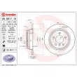 Jeu de 2 disques de frein arrière BREMBO 08.6917.11 - Visuel 2