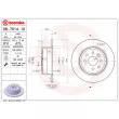 Jeu de 2 disques de frein arrière BREMBO 08.7014.10 - Visuel 2