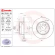 Jeu de 2 disques de frein arrière BREMBO 08.7015.10 - Visuel 2