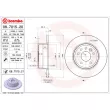 Jeu de 2 disques de frein arrière BREMBO 08.7015.20 - Visuel 2