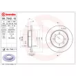 Jeu de 2 disques de frein arrière BREMBO 08.7042.11 - Visuel 2