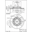 Jeu de 2 disques de frein avant BREMBO 08.7072.10 - Visuel 2