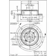 Jeu de 2 disques de frein arrière BREMBO 08.7104.75 - Visuel 2