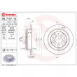 Jeu de 2 disques de frein arrière BREMBO 08.7107.10 - Visuel 2