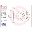 Jeu de 2 disques de frein arrière BREMBO 08.7165.20 - Visuel 2
