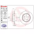 Jeu de 2 disques de frein arrière BREMBO 08.7211.21 - Visuel 2