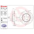 Jeu de 2 disques de frein arrière BREMBO 08.7211.2X - Visuel 2