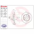 Jeu de 2 disques de frein arrière BREMBO 08.7378.10 - Visuel 2