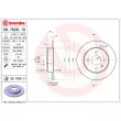 Jeu de 2 disques de frein arrière BREMBO 08.7626.11 - Visuel 2