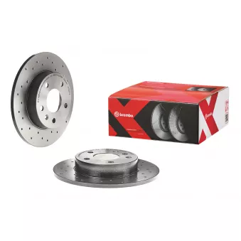 Jeu de 2 disques de frein arrière BREMBO 08.7627.1X