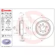 Jeu de 2 disques de frein arrière BREMBO 08.7716.21 - Visuel 2