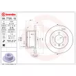 Jeu de 2 disques de frein arrière BREMBO 08.7725.10 - Visuel 2
