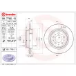 Jeu de 2 disques de frein arrière BREMBO 08.7765.11 - Visuel 2