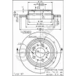 Jeu de 2 disques de frein arrière BREMBO 08.7765.75 - Visuel 2