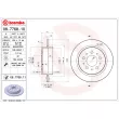 Jeu de 2 disques de frein arrière BREMBO 08.7768.10 - Visuel 2