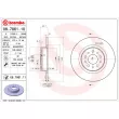 Jeu de 2 disques de frein arrière BREMBO 08.7861.10 - Visuel 2