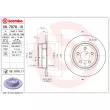 Jeu de 2 disques de frein arrière BREMBO 08.7878.11 - Visuel 2