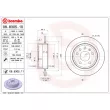 Jeu de 2 disques de frein arrière BREMBO 08.8305.10 - Visuel 2
