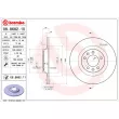 Jeu de 2 disques de frein arrière BREMBO 08.8682.10 - Visuel 2