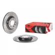 Jeu de 2 disques de frein arrière BREMBO 08.8682.1X - Visuel 1