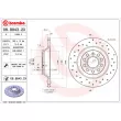 Jeu de 2 disques de frein arrière BREMBO 08.8843.2X - Visuel 2