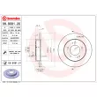 Jeu de 2 disques de frein arrière BREMBO 08.9081.20 - Visuel 2