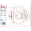 Jeu de 2 disques de frein arrière BREMBO 08.9084.11 - Visuel 2