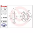 Jeu de 2 disques de frein arrière BREMBO 08.9136.1X - Visuel 2