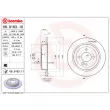 Jeu de 2 disques de frein arrière BREMBO 08.9163.10 - Visuel 2