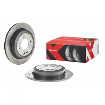 Jeu de 2 disques de frein arrière BREMBO 08.9163.1X
