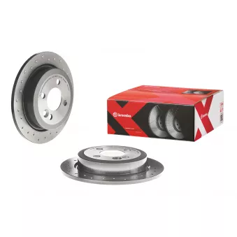 Jeu de 2 disques de frein arrière BREMBO 08.9163.2X