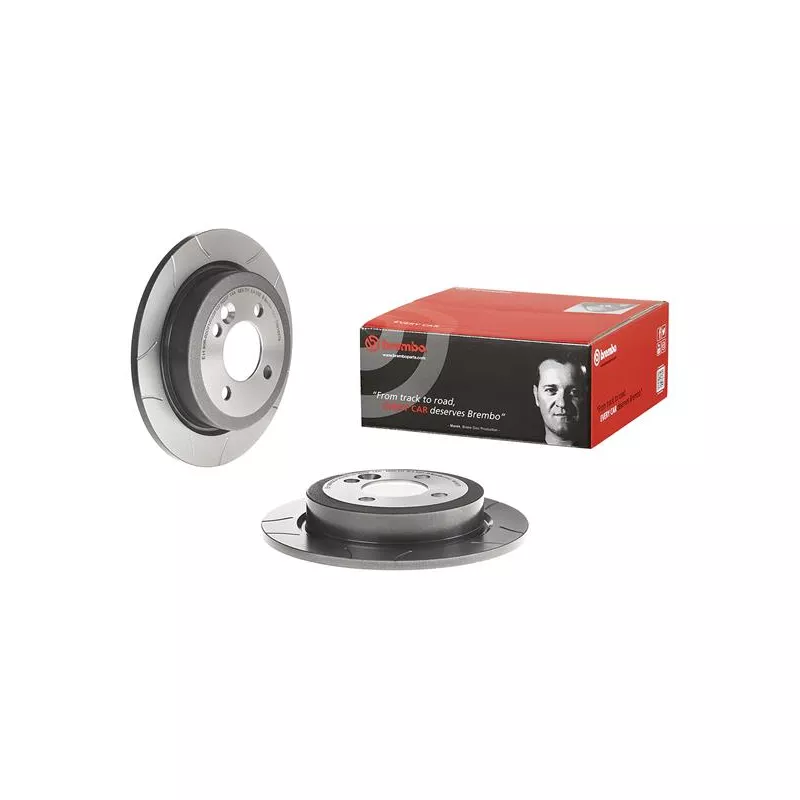 Jeu de 2 disques de frein arrière BREMBO 08.9163.75