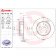 Jeu de 2 disques de frein arrière BREMBO 08.9179.10 - Visuel 2