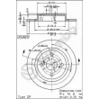 Jeu de 2 disques de frein arrière BREMBO 08.9180.10 - Visuel 2
