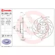Jeu de 2 disques de frein arrière BREMBO 08.9364.2X - Visuel 2