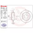 Jeu de 2 disques de frein arrière BREMBO 08.9441.10 - Visuel 2