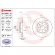 Jeu de 2 disques de frein arrière BREMBO 08.9460.11 - Visuel 2