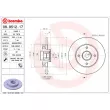 Jeu de 2 disques de frein arrière BREMBO 08.9512.17 - Visuel 2