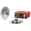 Jeu de 2 disques de frein arrière BREMBO 08.9512.27 - Visuel 1
