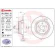 Jeu de 2 disques de frein arrière BREMBO 08.9584.11 - Visuel 2