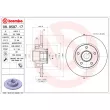 Jeu de 2 disques de frein arrière BREMBO 08.9597.17 - Visuel 2