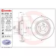 Jeu de 2 disques de frein arrière BREMBO 08.9729.11 - Visuel 2