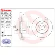 Jeu de 2 disques de frein arrière BREMBO 08.9734.11 - Visuel 2
