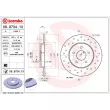 Jeu de 2 disques de frein arrière BREMBO 08.9734.1X - Visuel 2